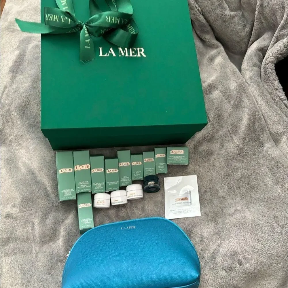 La-mer Green and Blue Skincare